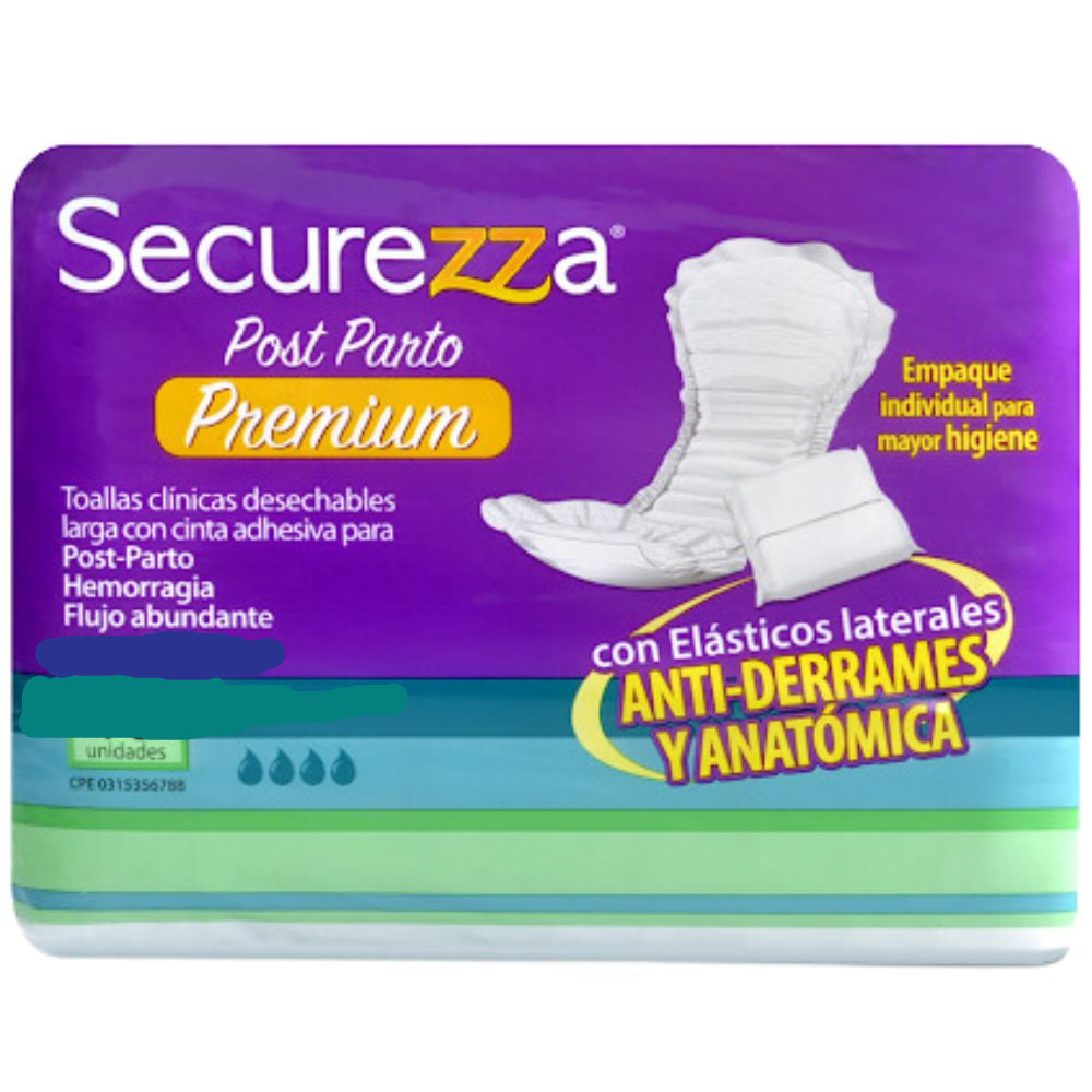 Securezza Toalla Postparto Premium 15 und