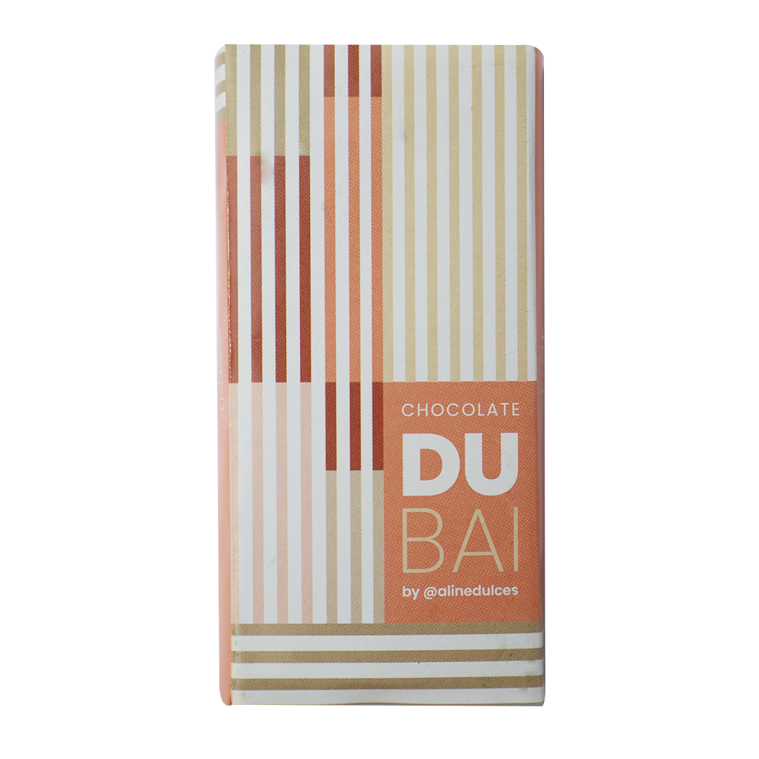 Chocolate Dubai de Leche Baklava Relleno con Crema de Avellana Crocante con Baklava