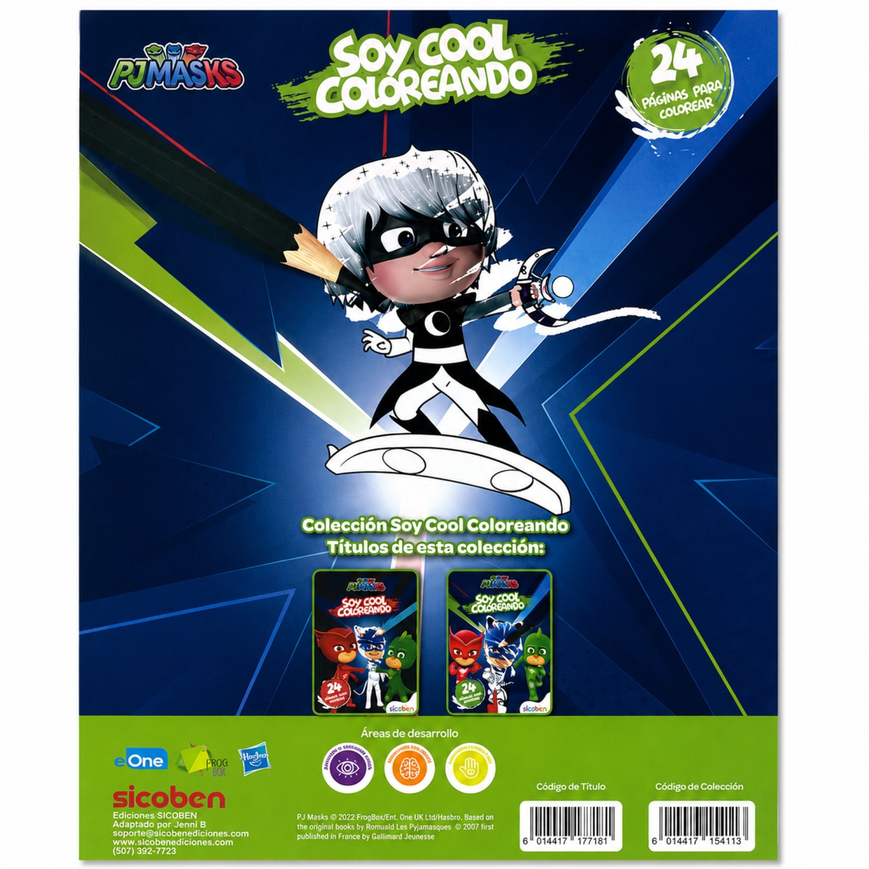 Sicoben Libro Soy Cool Coloreando PJ Masks