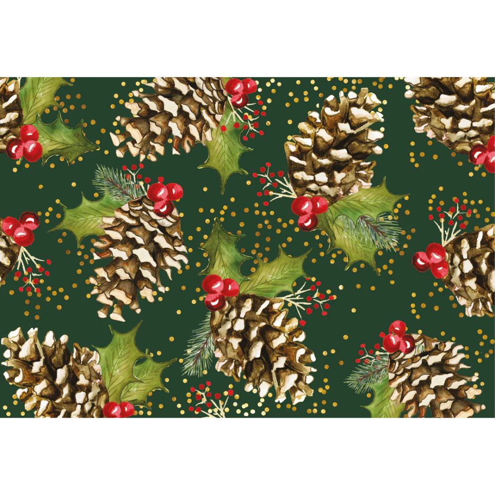 Block de 52 Individuales Marianella Morrison de Papel Dividu Merry Christmas 2025