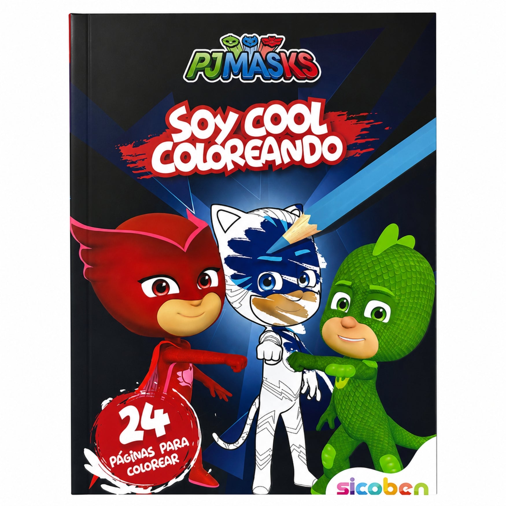 Sicoben Libro Soy Cool Coloreando PJ Masks