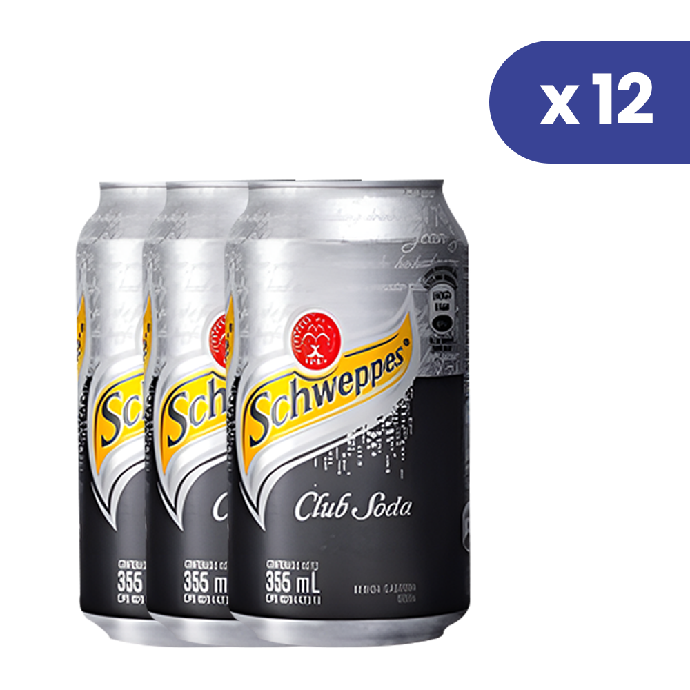 Soda Schweppes Pack de 12 Latas de 355ml