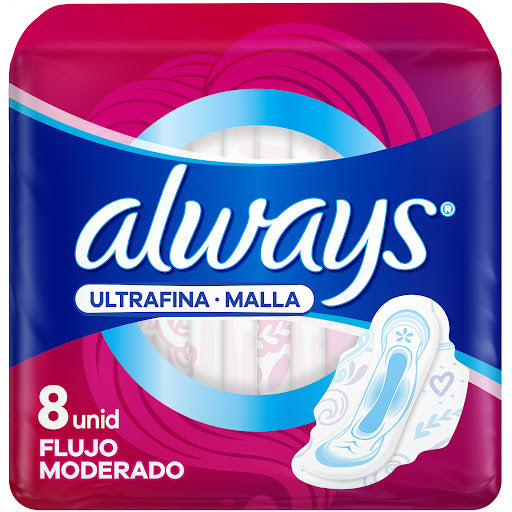 Toallas Sanitarias Always Ultra Fina 8 Und