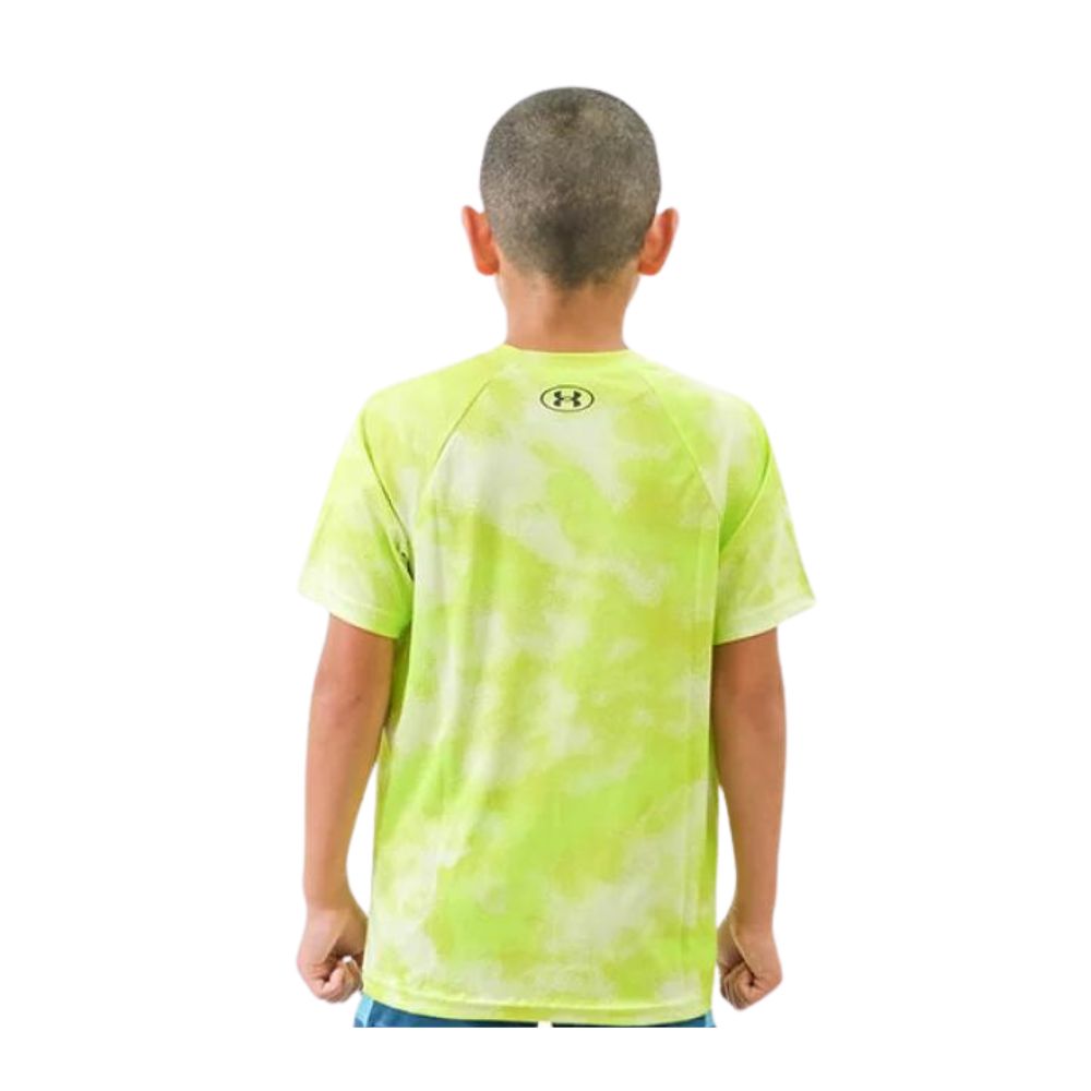 Under Armour Franela Manga Corta Para Niños Tech™ Big Logo Printed