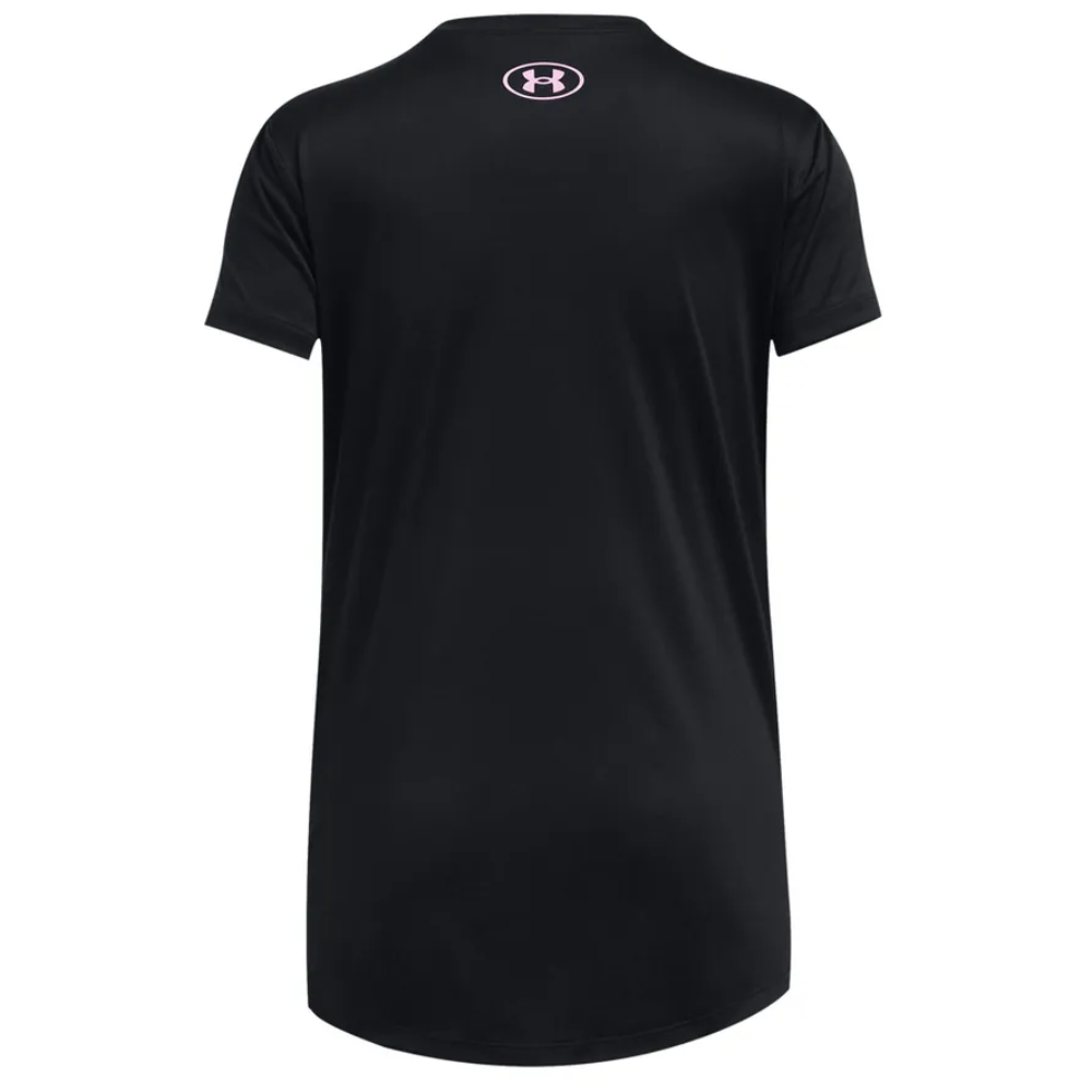 Under Armour Franela Manga Corta Tech™ Print Wordmark Para Niñas