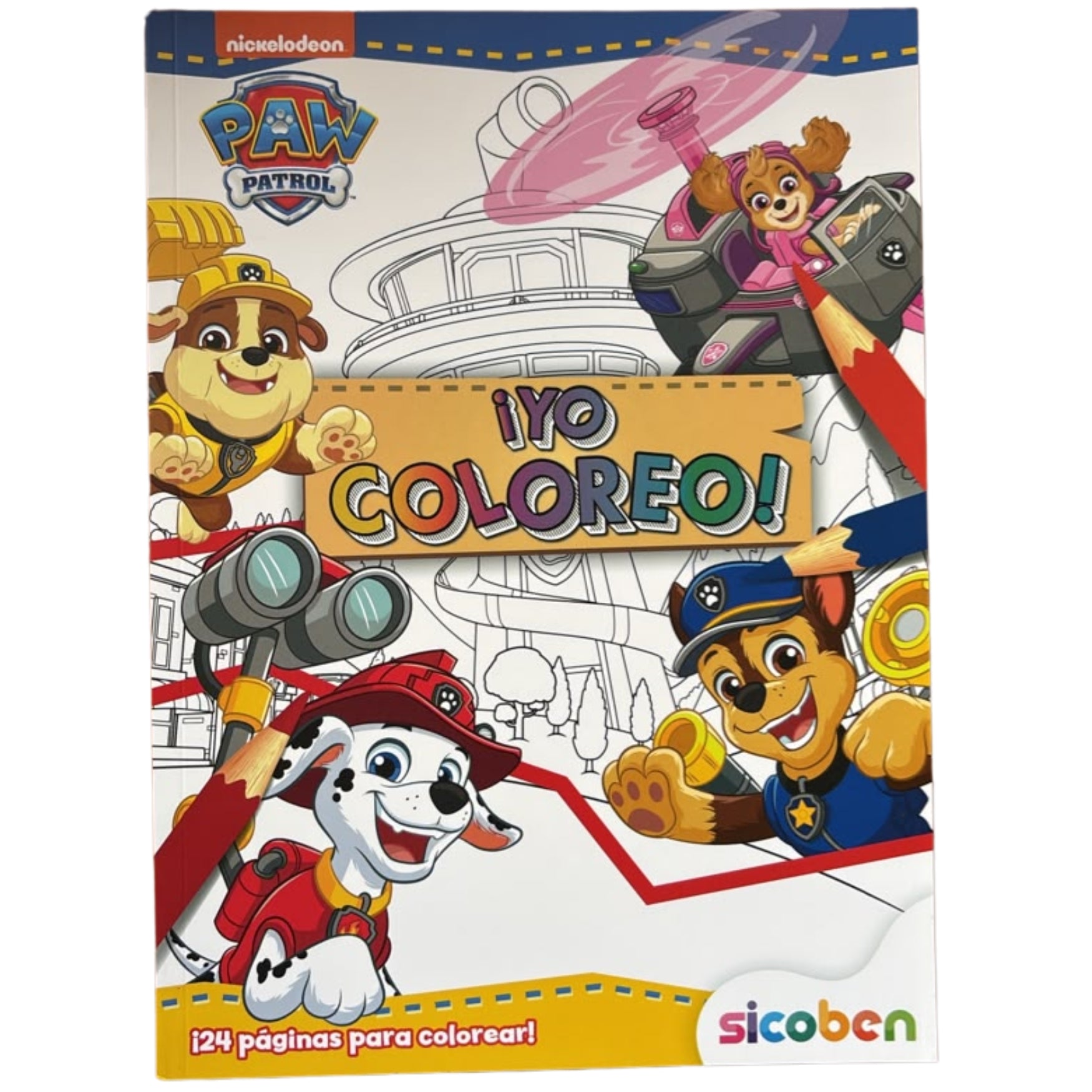 Libro para Colorear Yo Coloreo Para Niños De Paw Patrol