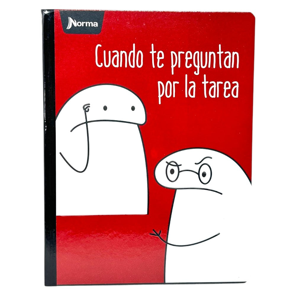 Norma Cuaderno Memes Doble Linea 100 Hojas Con Stickers Diseños Surtidos