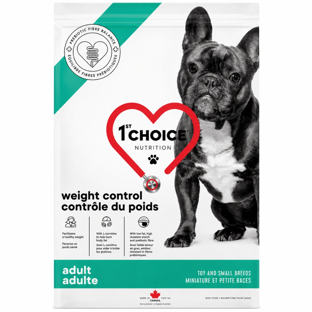 1st Choice Alimento para Perros Adultos Control de Peso para Razas Mini y Pequeñas Sabor Pollo 4,5Kg