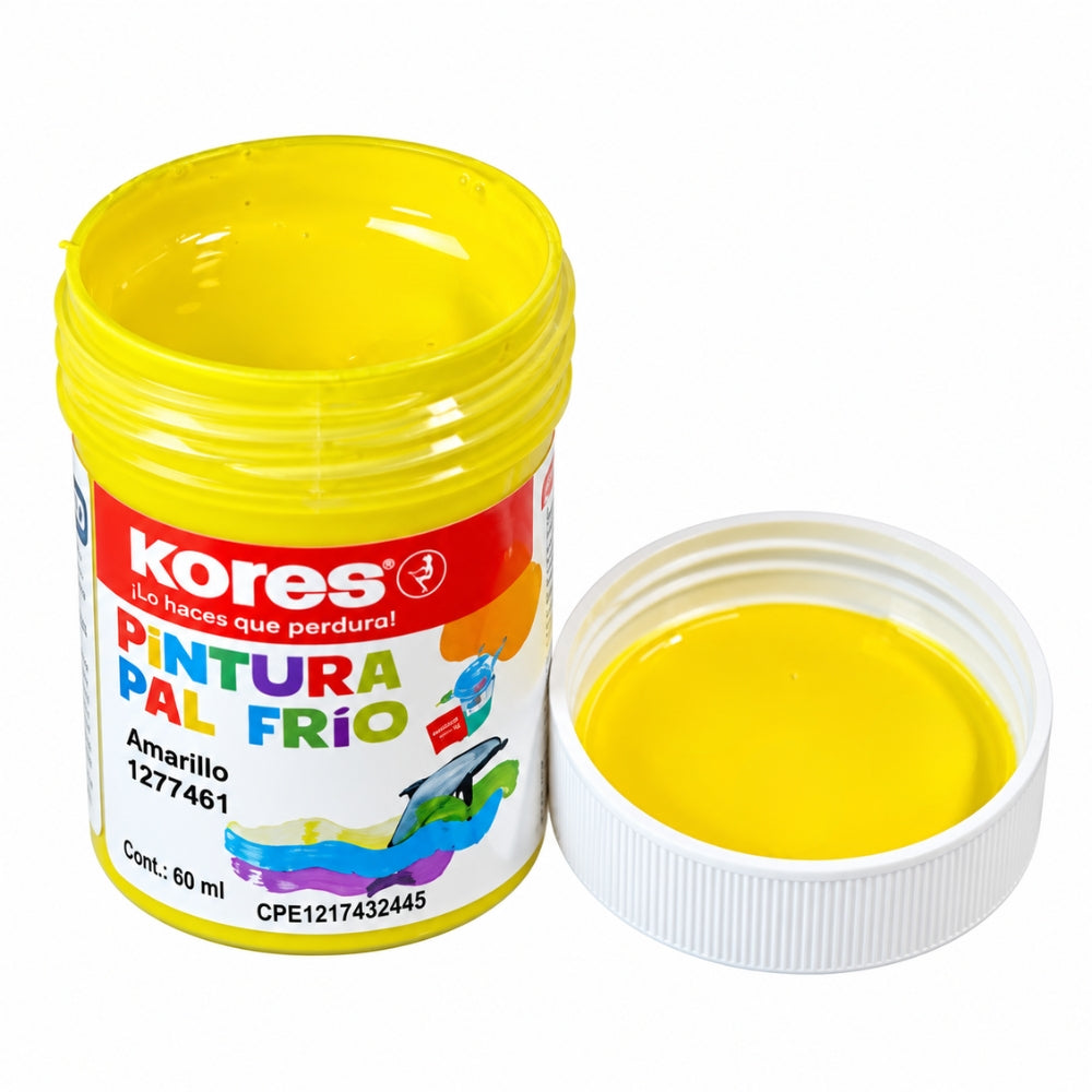 Kores Pintura Al Frio 60ml Color Amarillo 1 Und