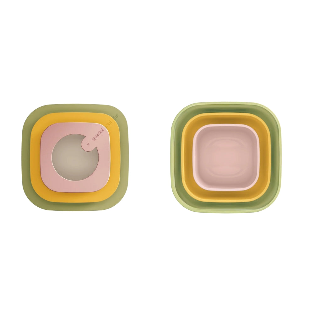 Guzzini Eco Store & More Set De 3 Contenedores Profundos Para Almacenar Alimentos