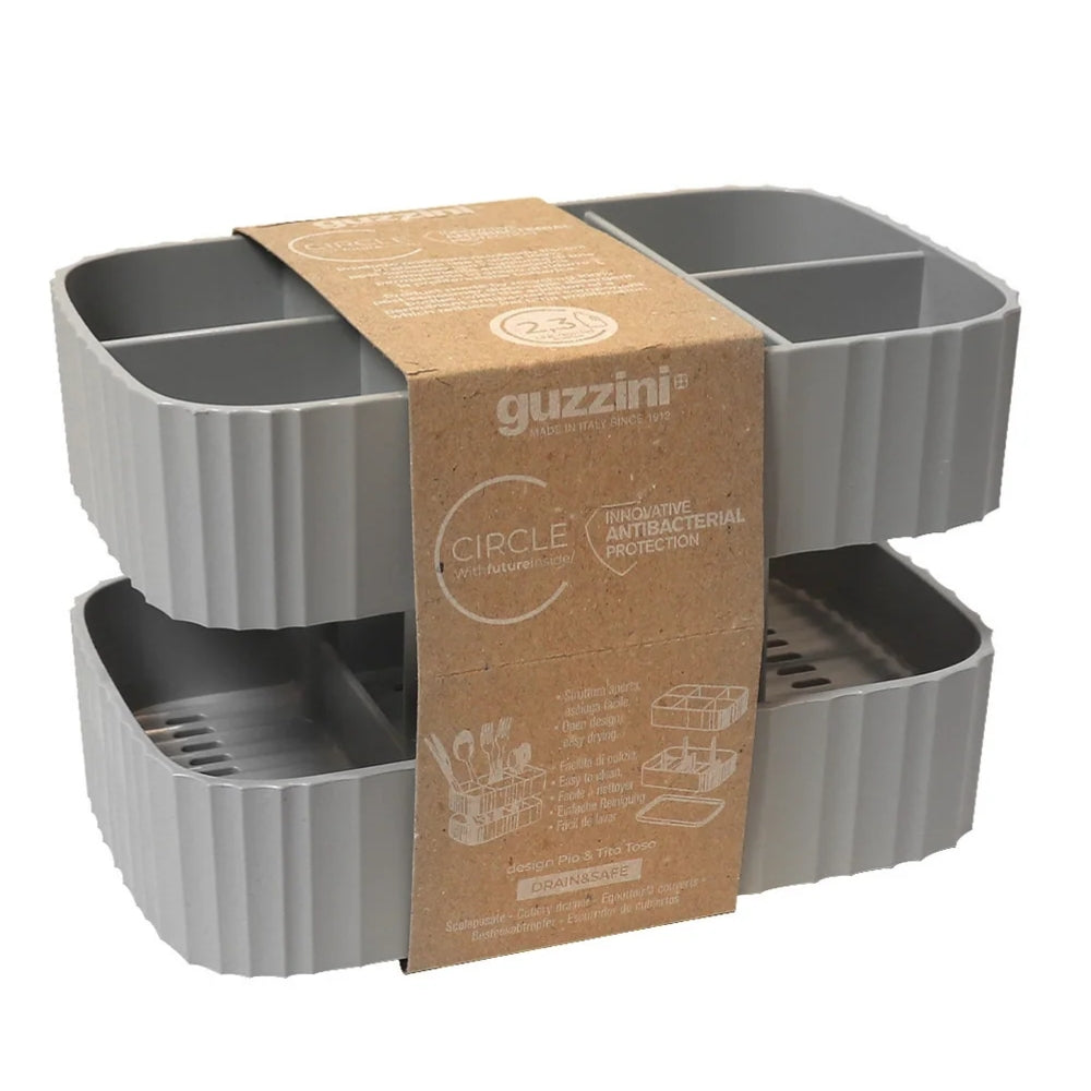 Guzzini Drain & Safe Escurrecubiertos Color Arcilla 11cm