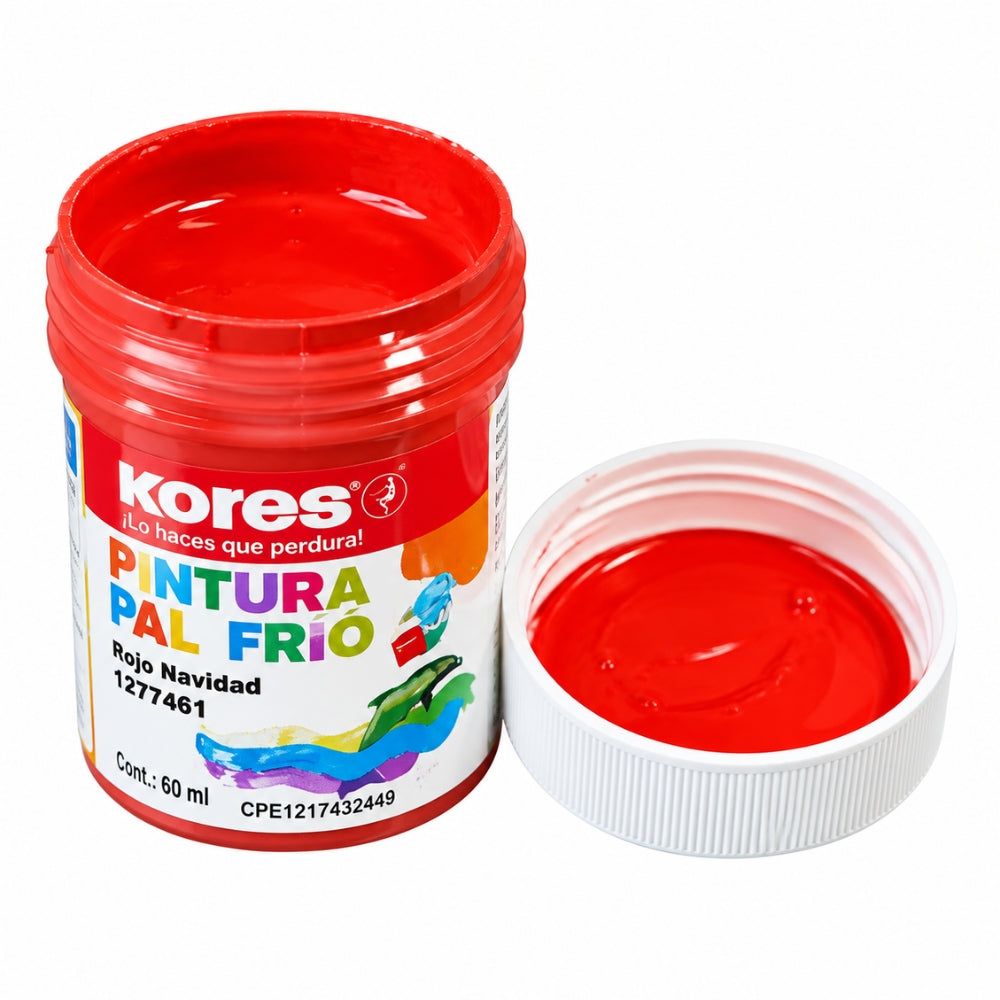 Kores Pintura Al Frio 60ml Color Rojo 1 Und