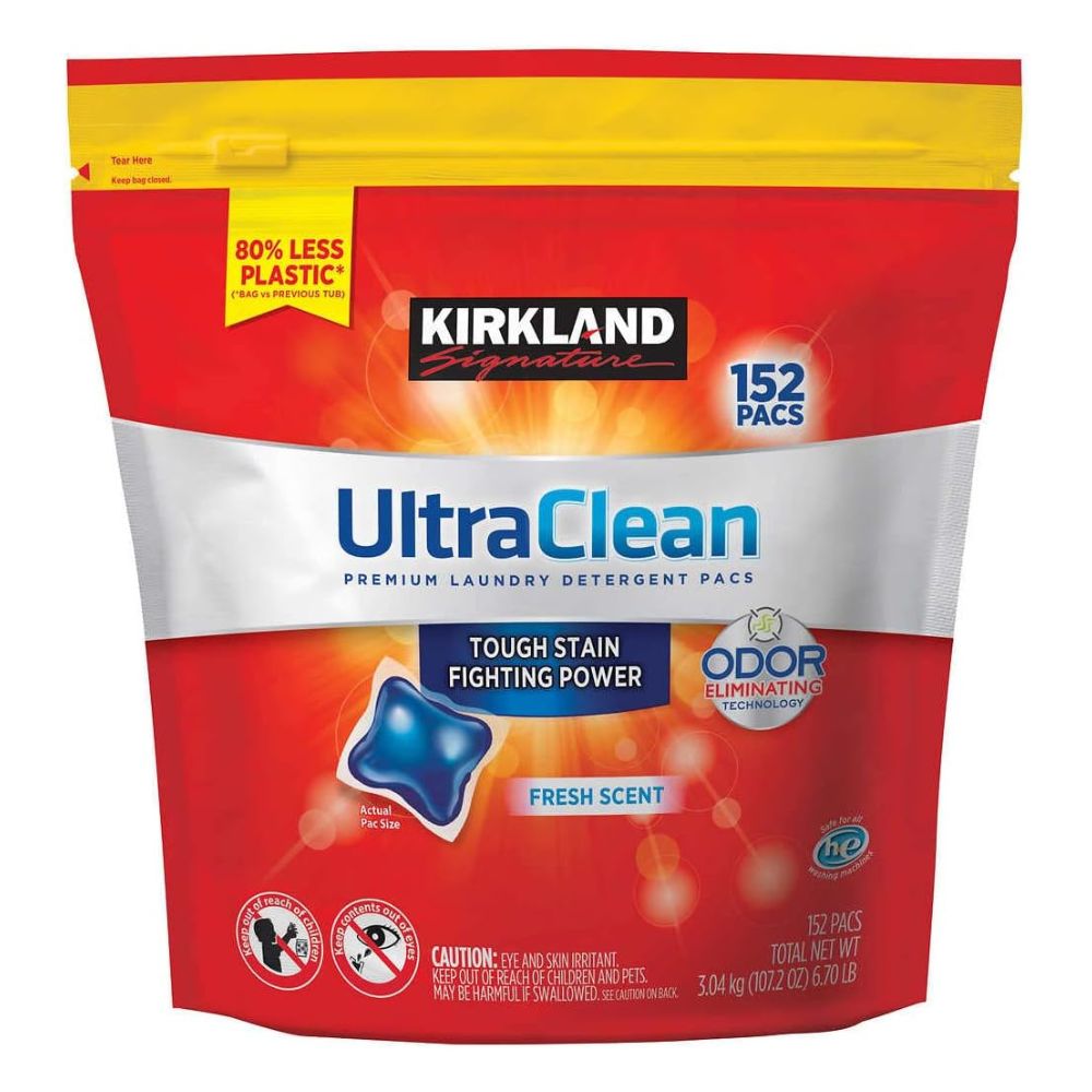 Kirkland Ultra Clean 152 Pacs Fresh Scent 3.04kg