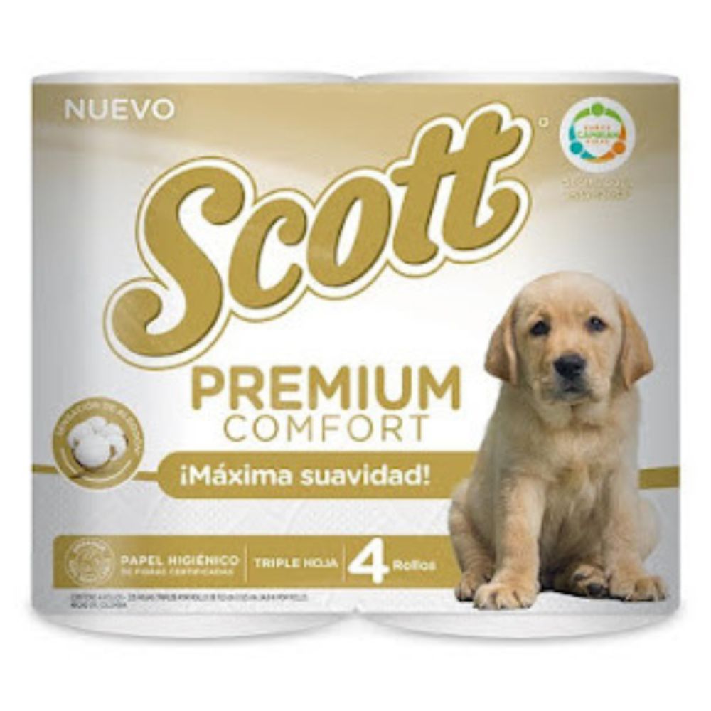 Papel Higienico Scott Premiun Confort 4und