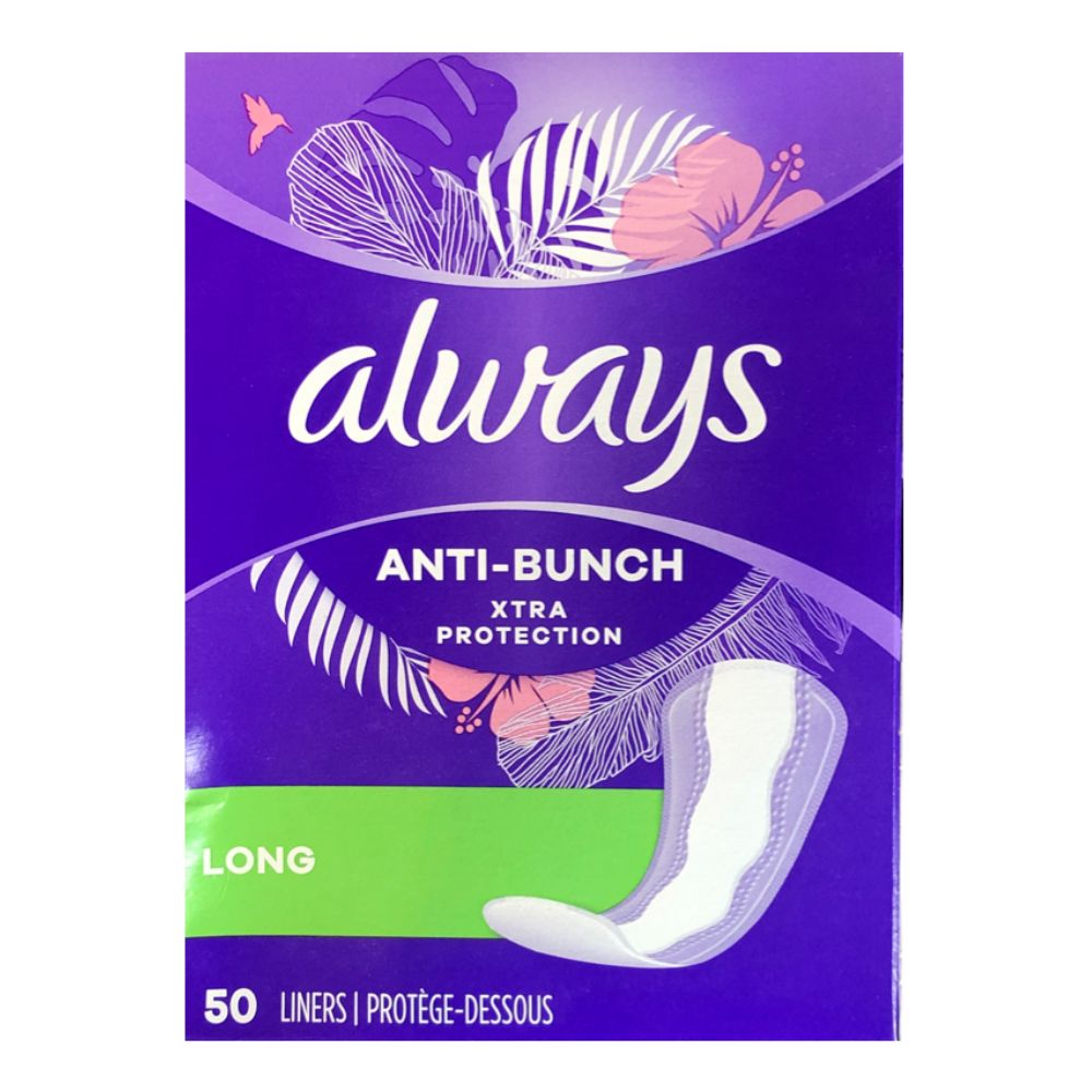 Always Protectores Diarios Anti-Bunch Long 50 pads