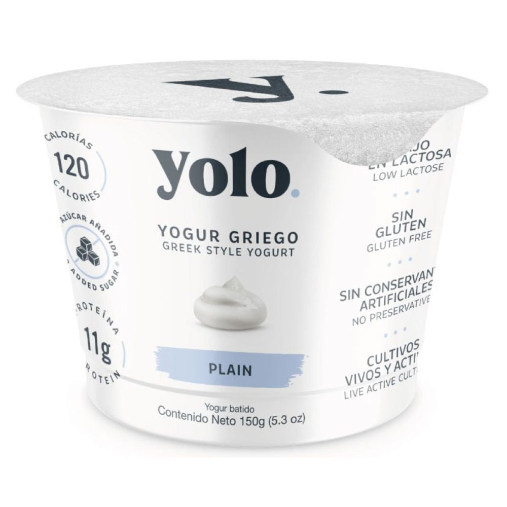 Yogurt Griego Yolo Plain 150 gr