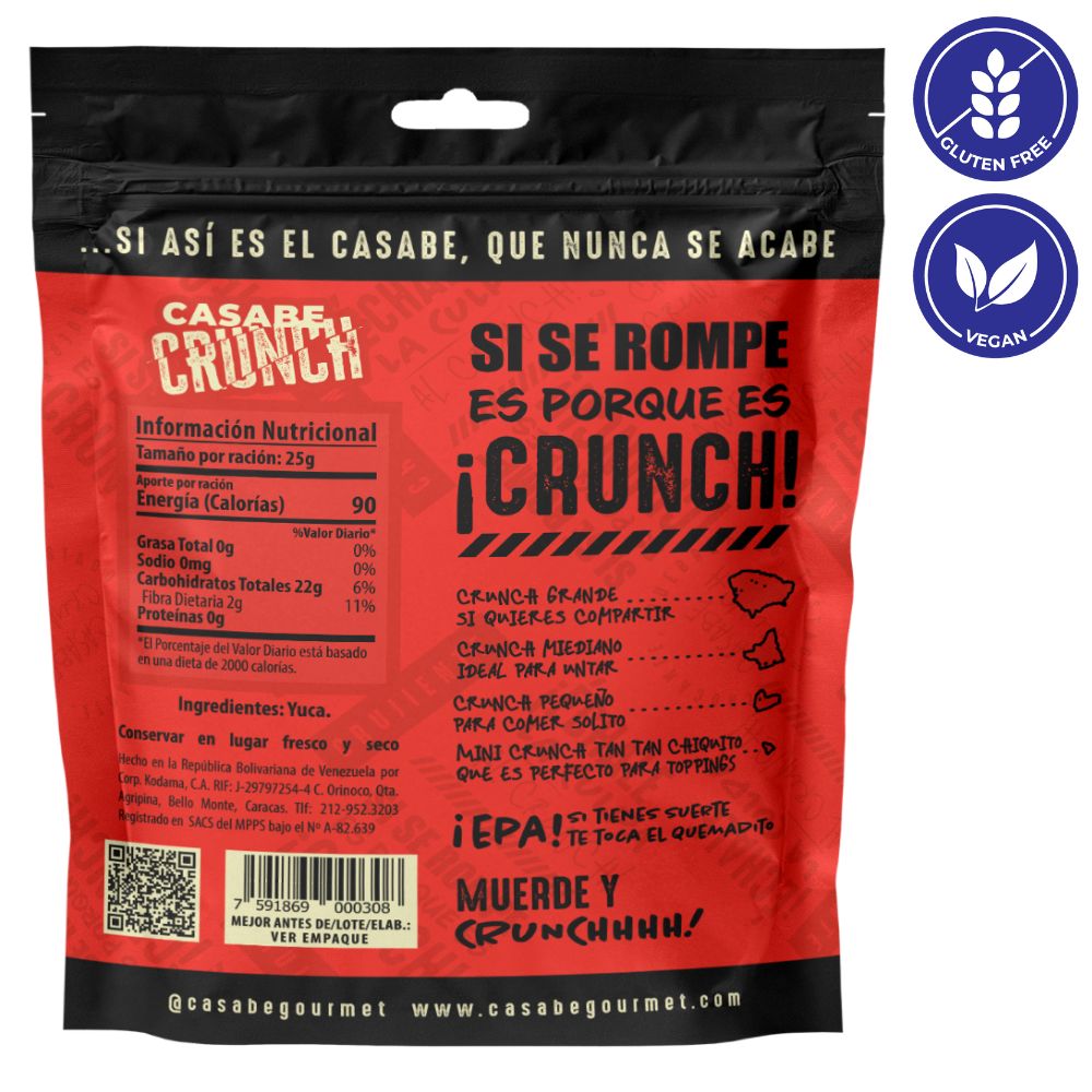 Casabe Gourmet Casabe Crunch Natural 240gr