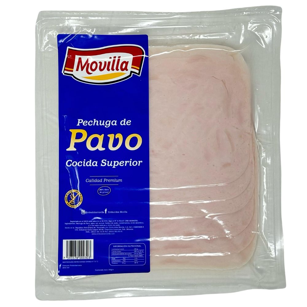 Movilla Pechuga de Pavo Cocida Superior 140gr