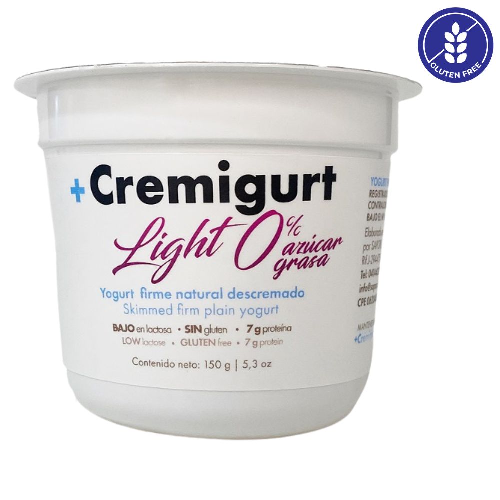 Cremigurt Yogurt Light Firme Natural Descremado 150gr