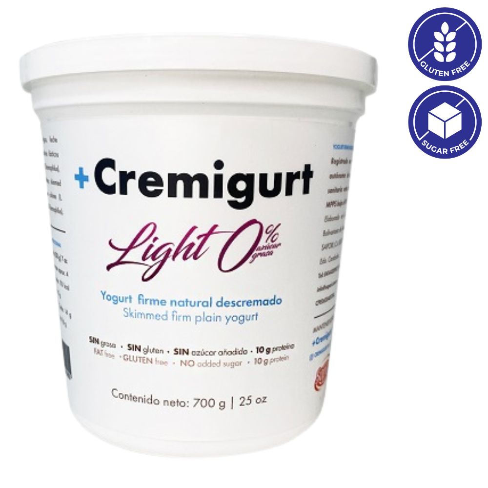 Cremigurt Yogurt Light Firme Natural Descremado 700gr