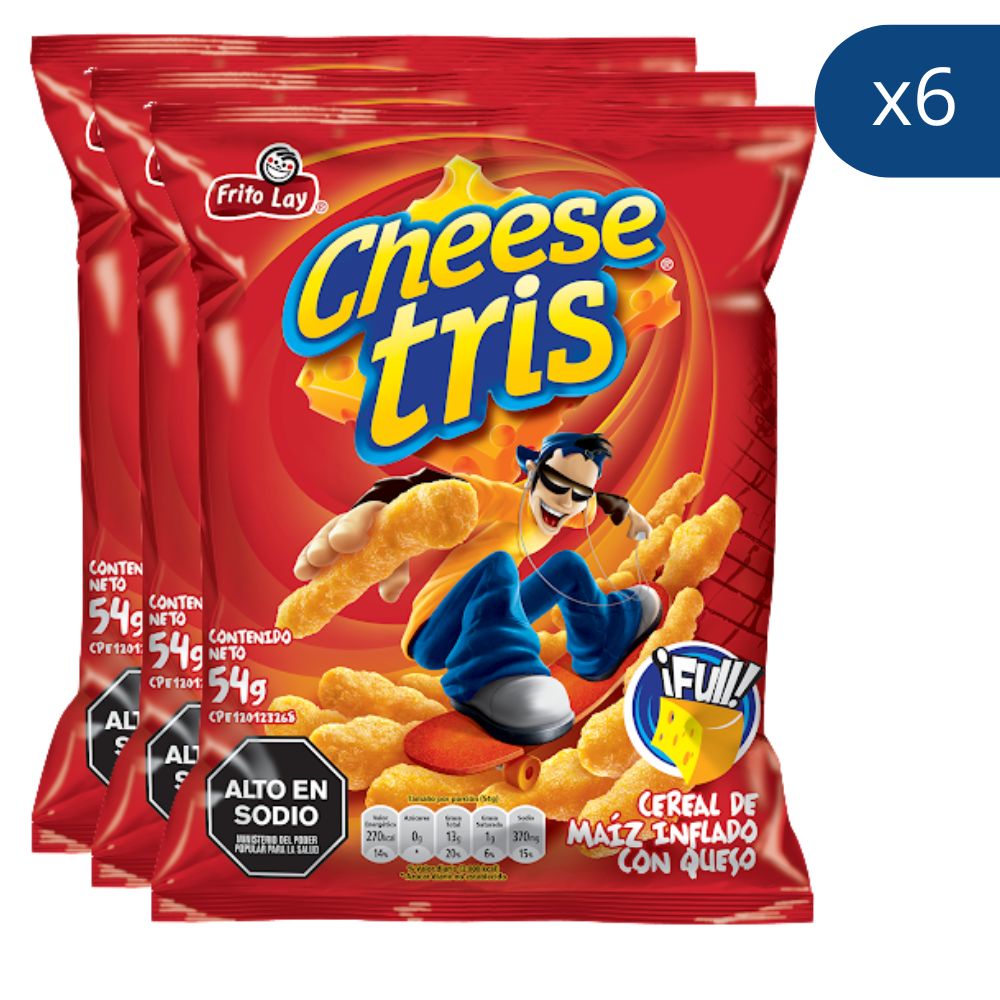 Cheese Tris Pack de 6und 54g