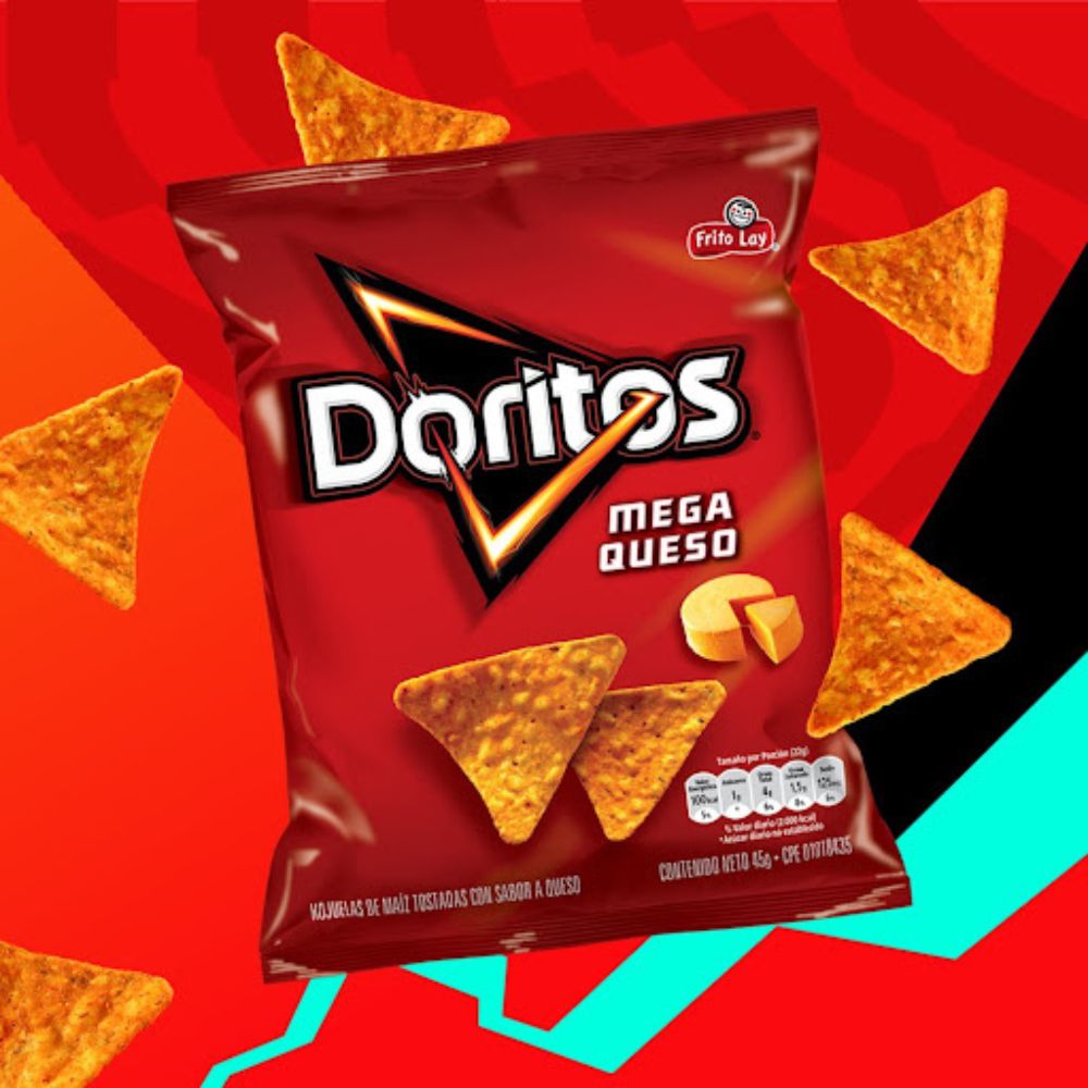 Doritos Pack de 6 Unidades Mega Queso 45g