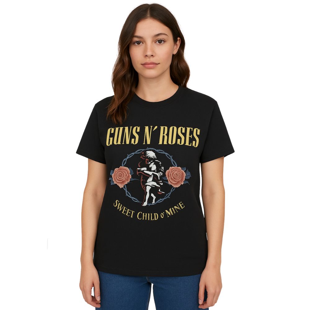 T-Shirt Unisex Guns ·N· Roses Color Negro Con Manga Corta