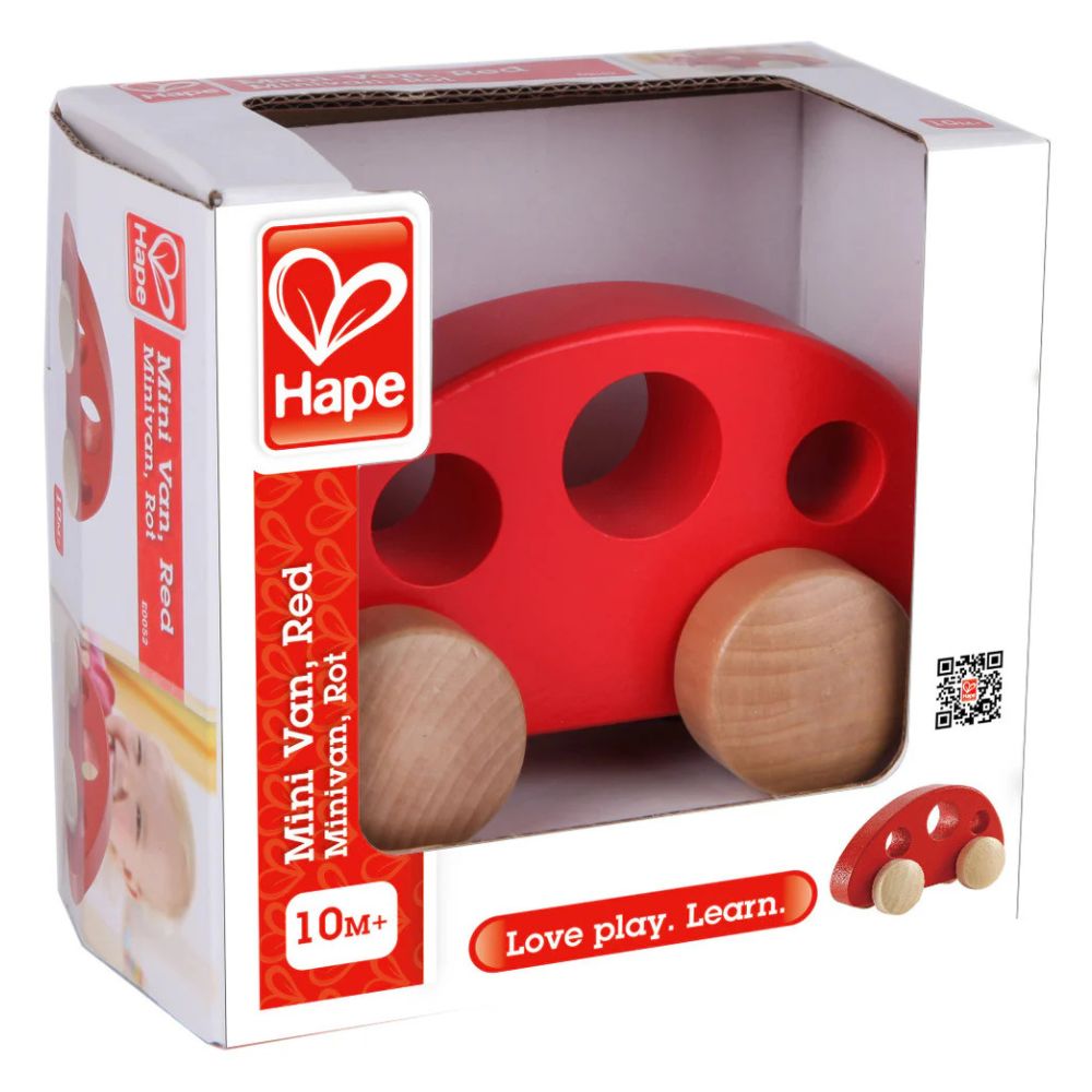 Hape Mini Van Red 10m+
