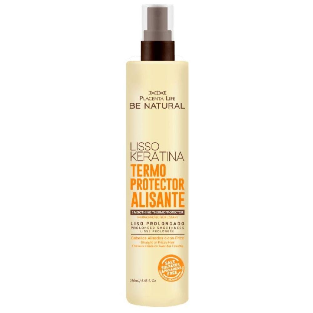 Be Natural Lisso Kertina Termoprotector Alisante Liso Prolongado 250ml