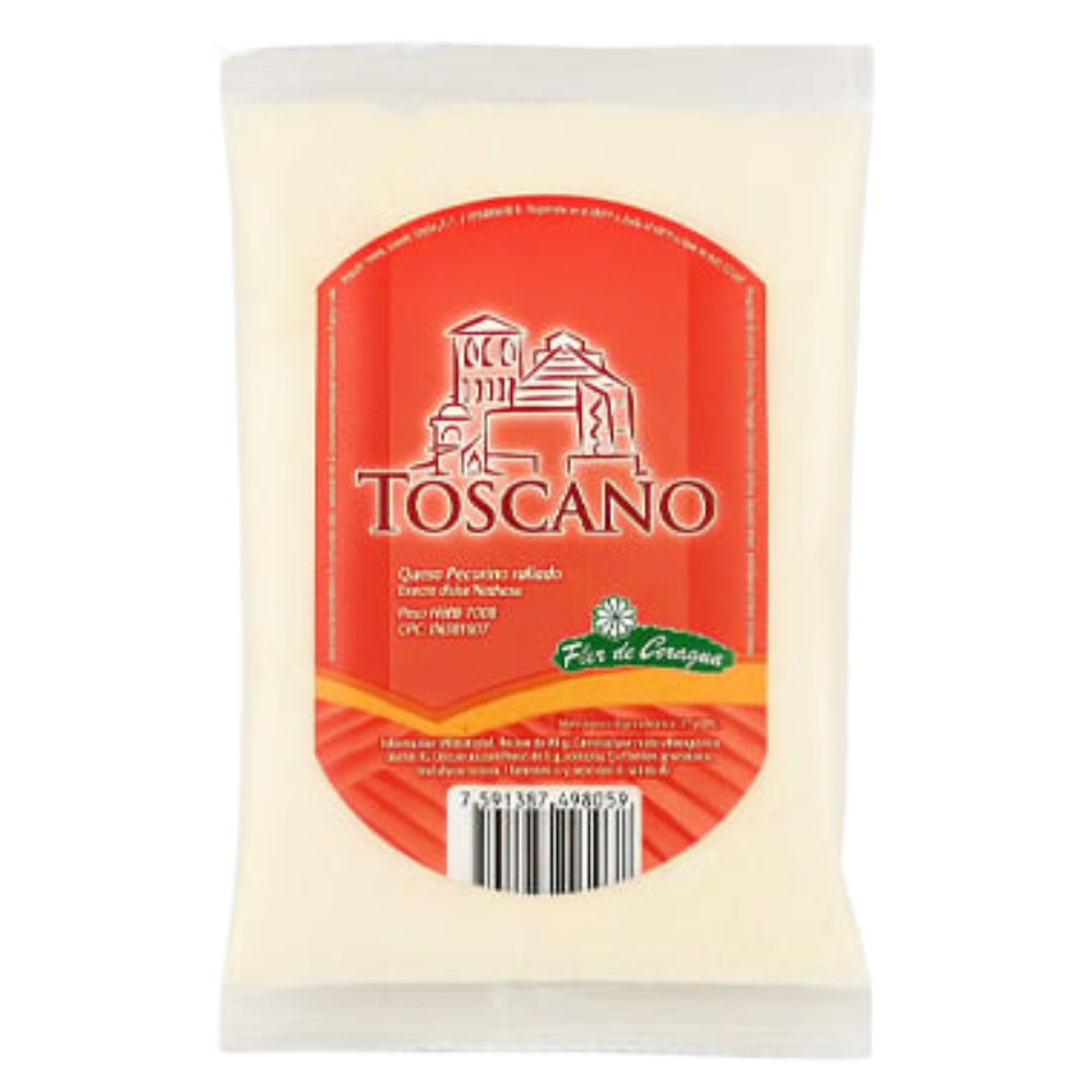 Queso Pecorino Rallado Sin Pimienta Toscano 100gr