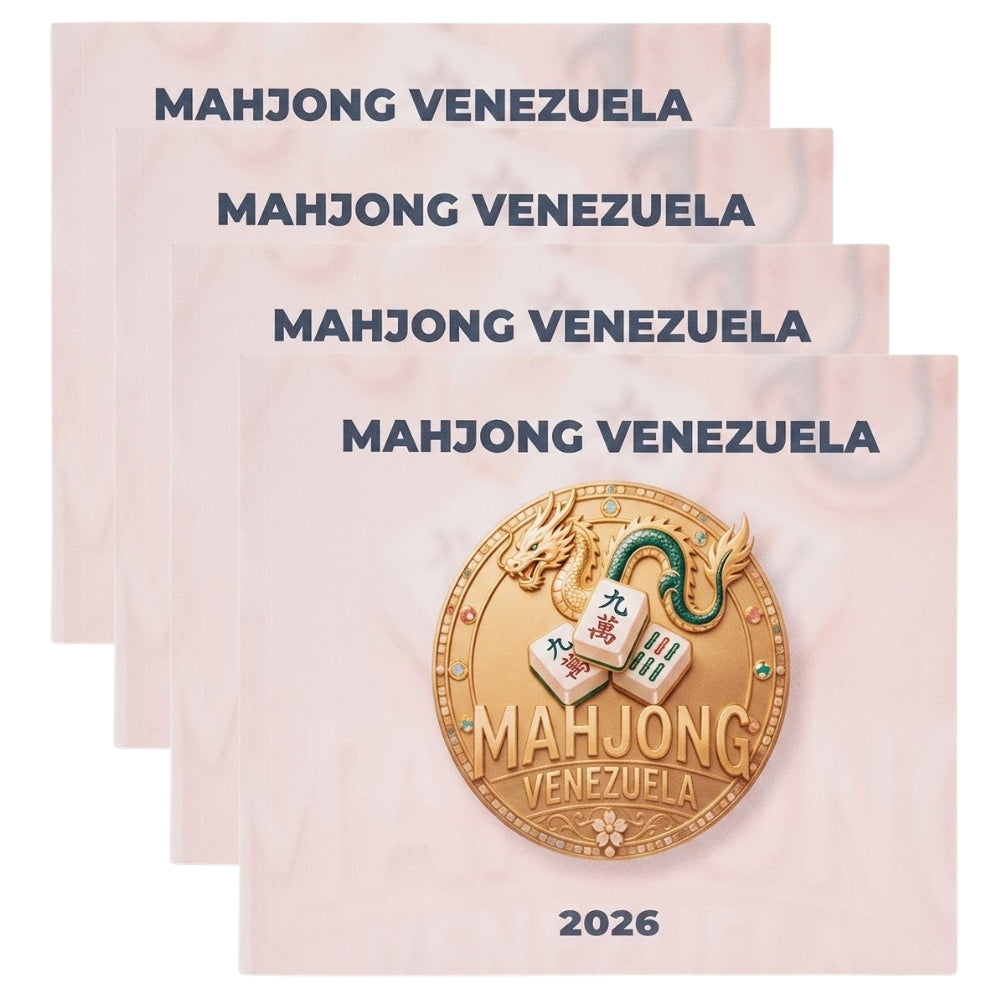 Tarjeta 2026 de Mahjong Americano en Español - Combo de 4