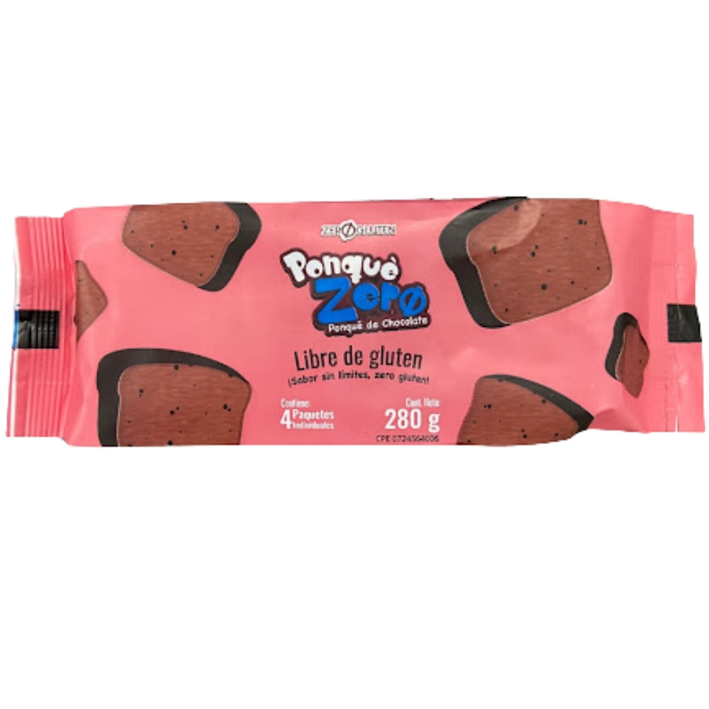 Ponque Zero Gluten Chocolate 280gr