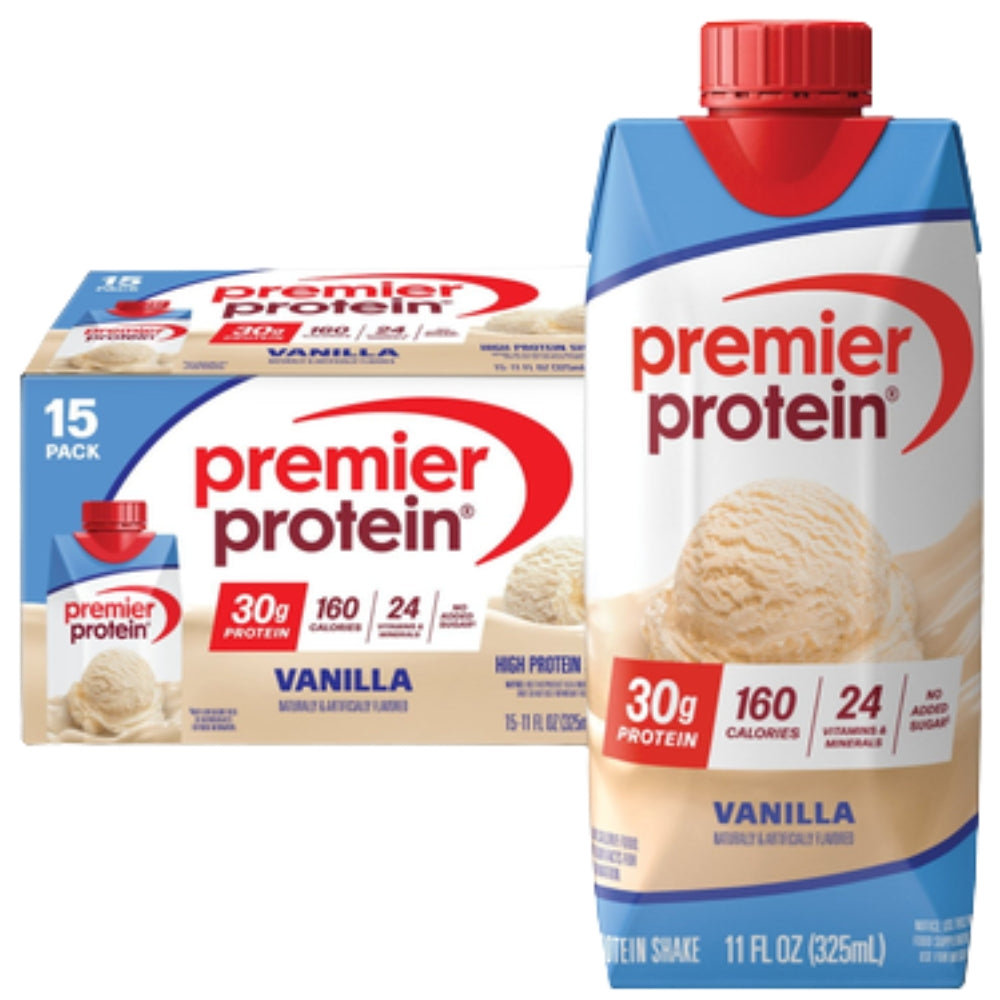 Bebidas Premier Protein 15 Und 30g Protein Vainilla 4.87L