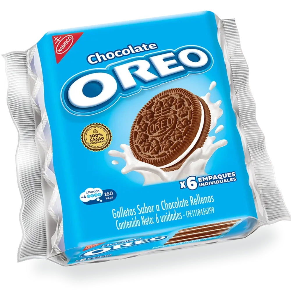 Galletas Oreo 6 Packs Chocolate Rellenas Empaque Individual