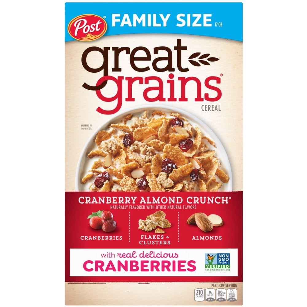Cereal Post Great Grains Cranberry Almond Crunch 396gr