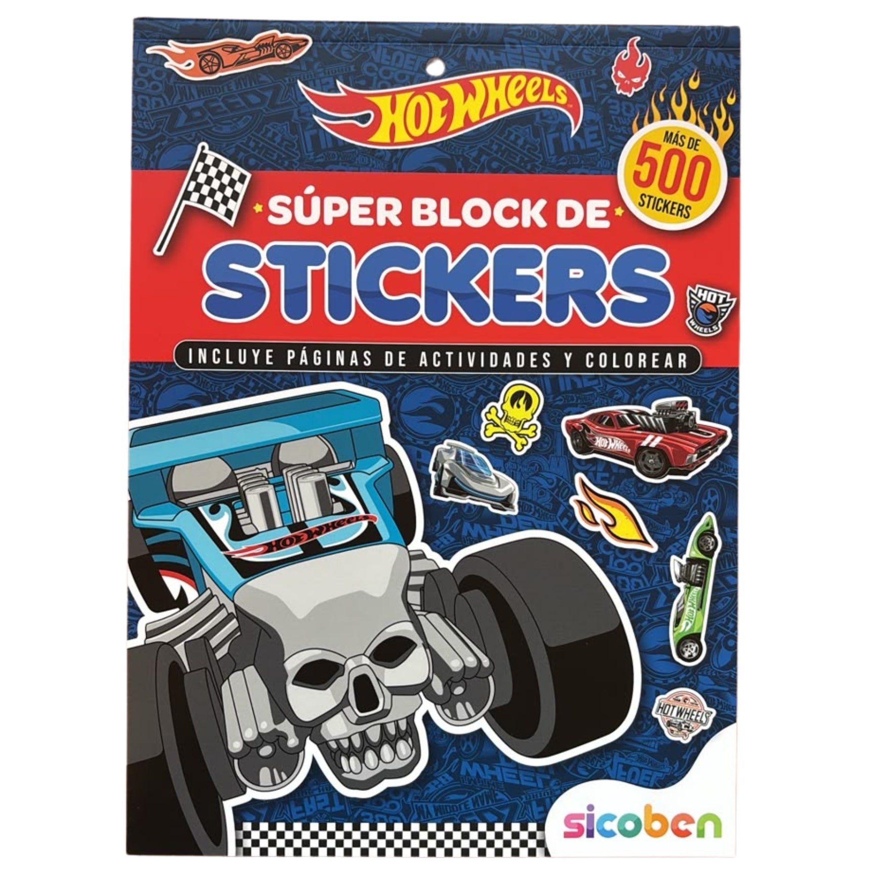 Super Block De Stickers 500+ Hot Wheels