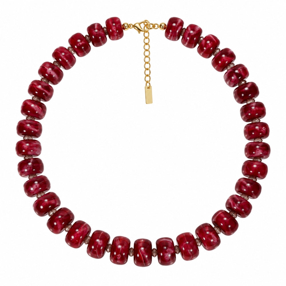 H&Co Collar Ajustable Para Damas Aura Cherry