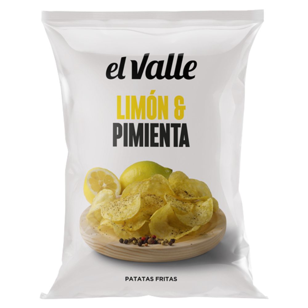 El Valle Papas Fritas Limon y Pimienta 130gr