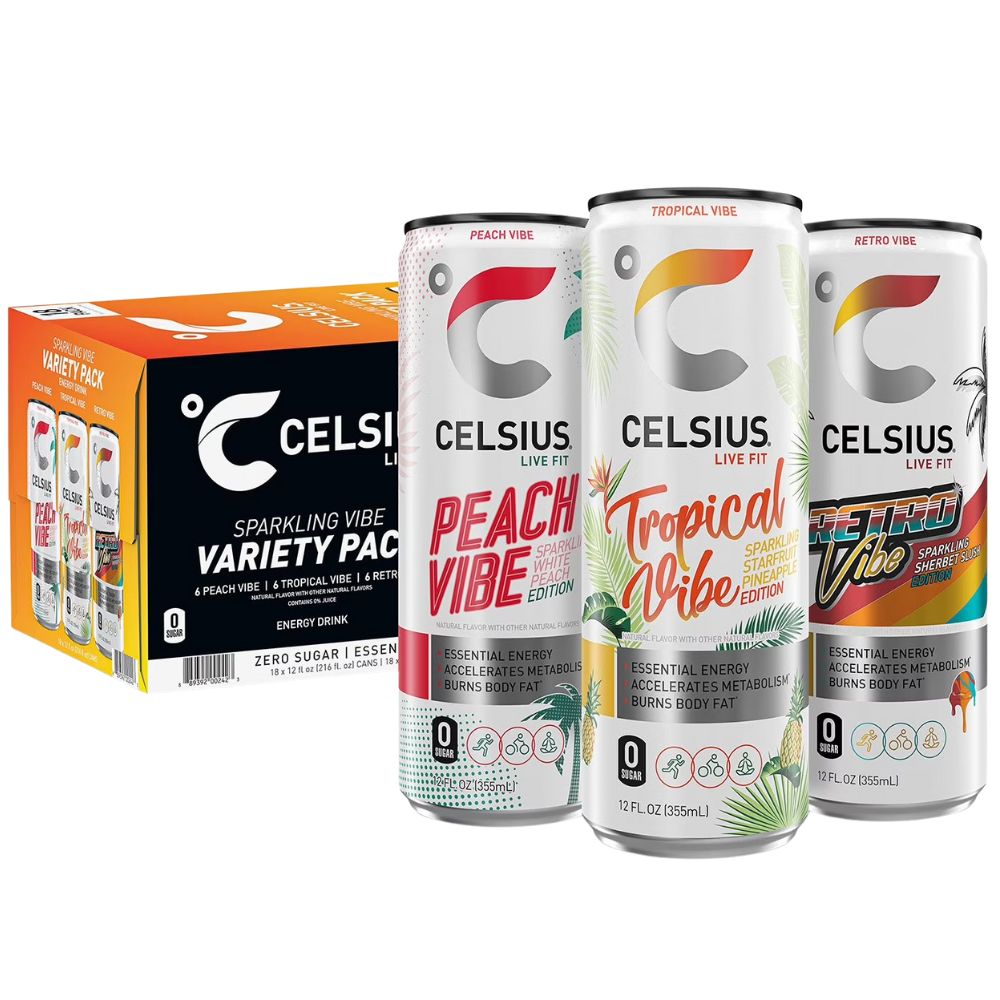 Celsius 18 Und Sparkling Vibe Variety Pack 355ml c/u