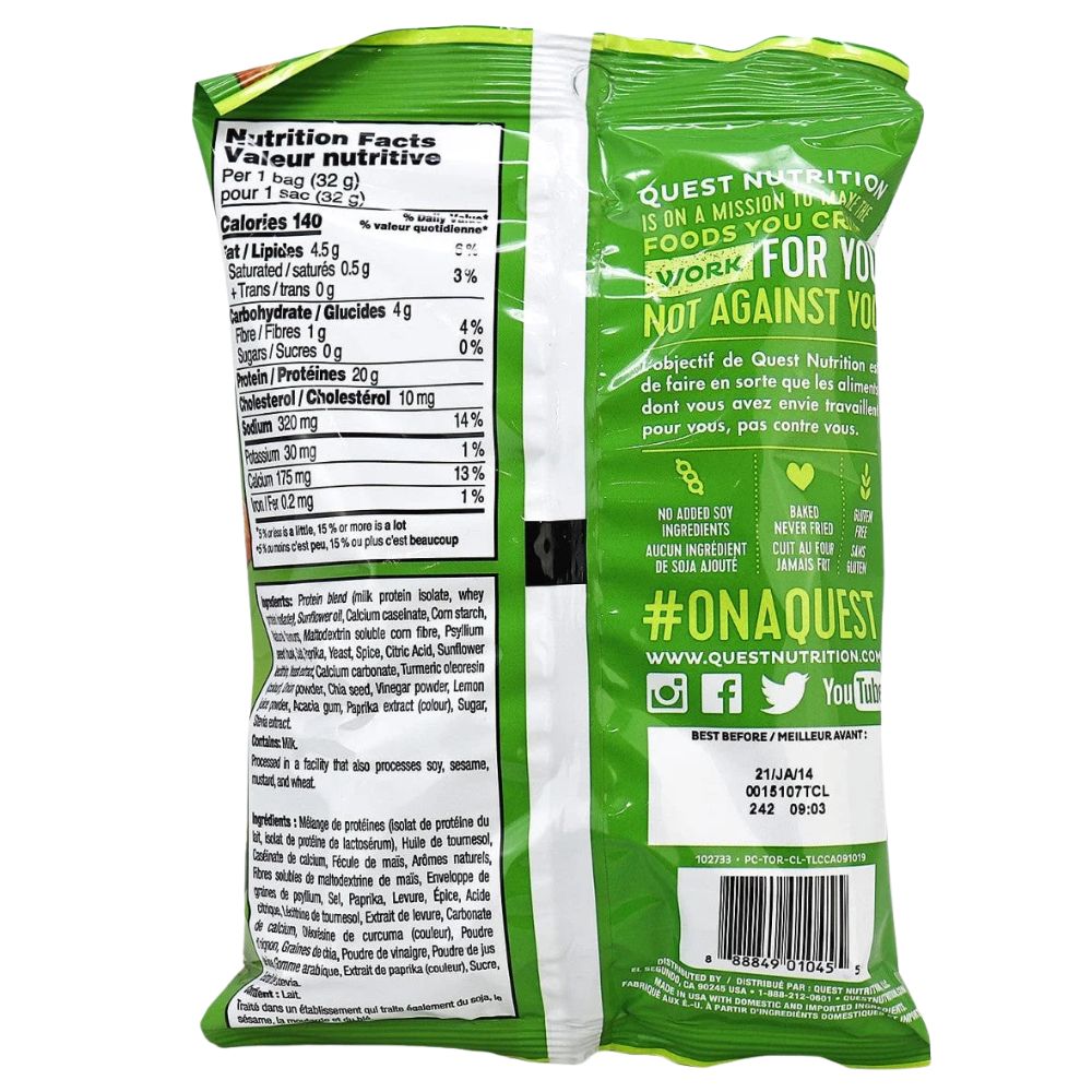 Tortillas Quest Chili Lime 32gr