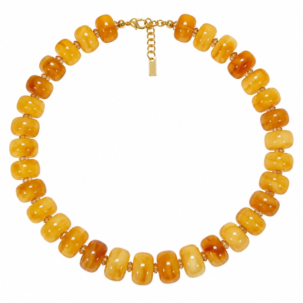 H&Co Collar Ajustable Para Damas Aura Ámbar
