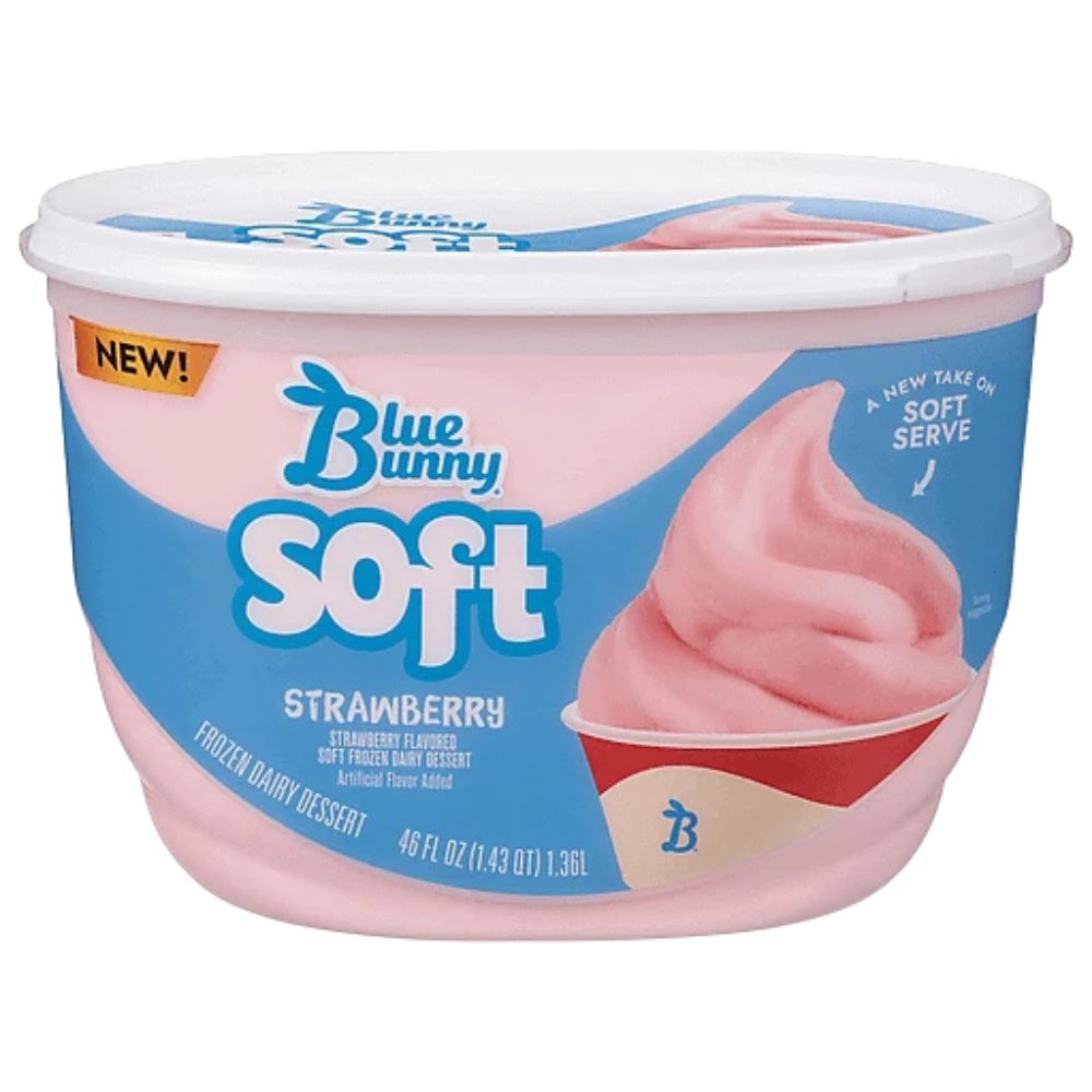 Helado Blue Bunny Soft Strawberry 1.43 Lt