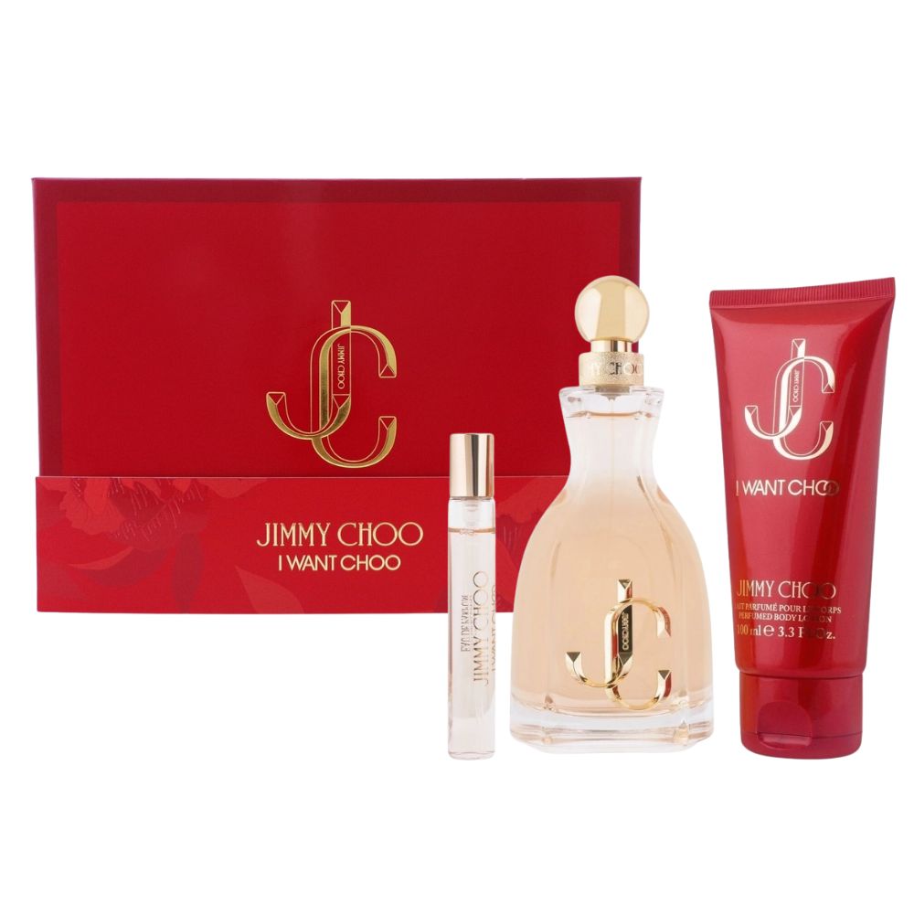 Jimmy Choo Set I Want Choo Eau de Parfum For Women 100ml + 10ml + Body Lotion 100ml