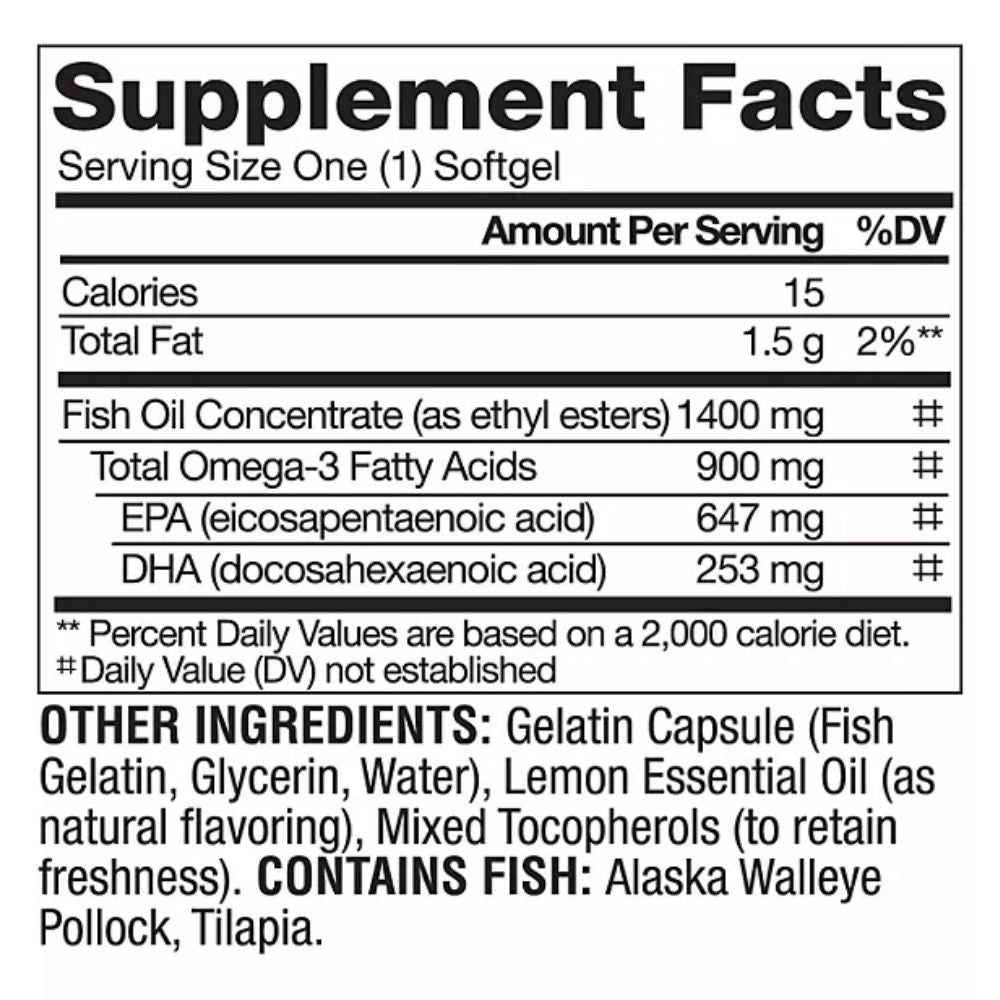 Omega-3 900mg 150 Pesco-Vegetarian Softgels Member’s Mark