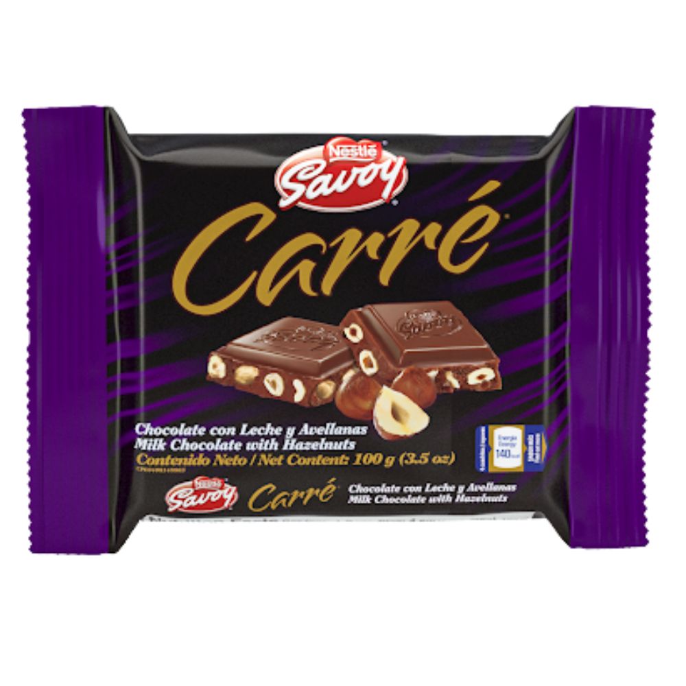 Savoy Chocolate Carré De Leche Y Avellana 100gr