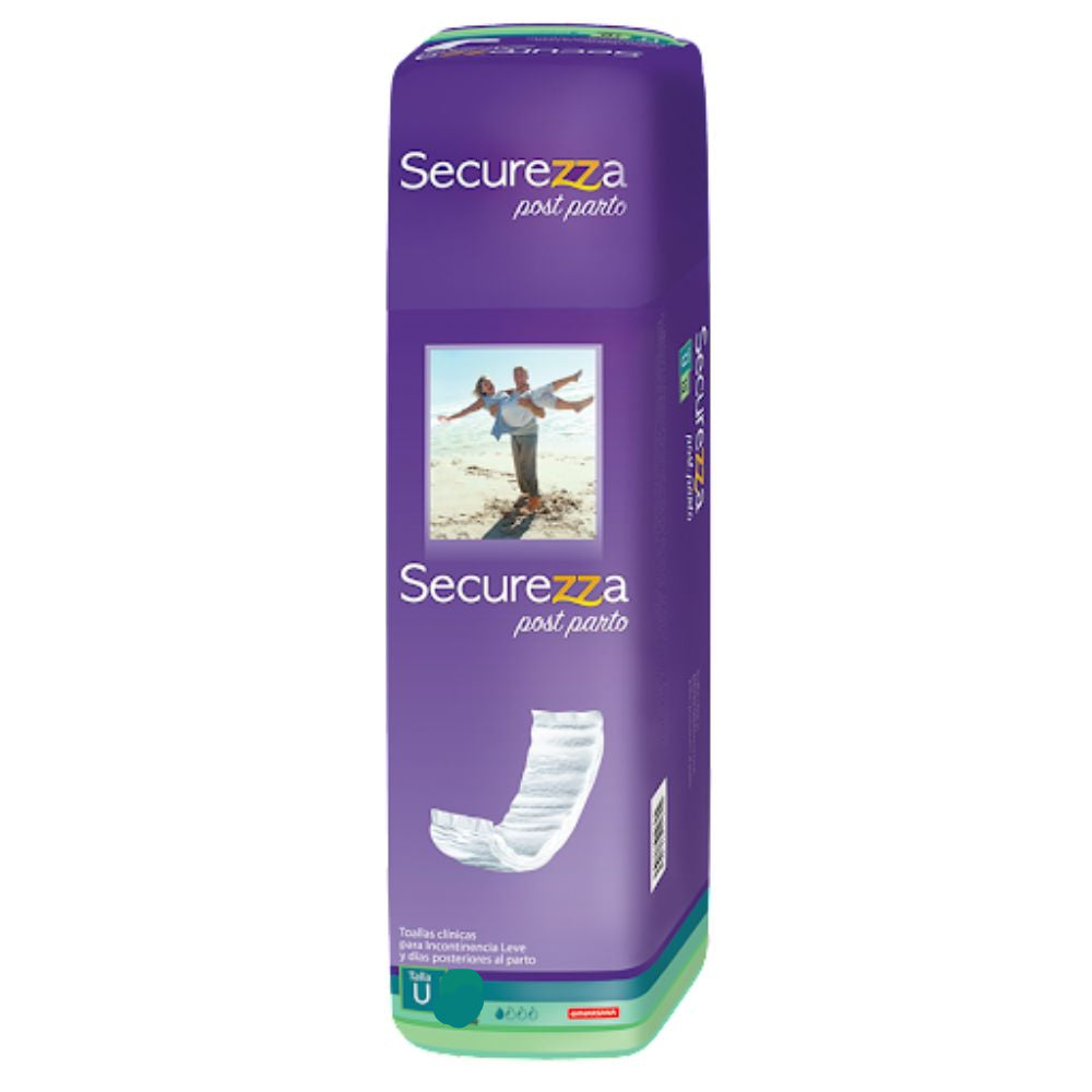 Securezza Toalla Postparto 12 Und