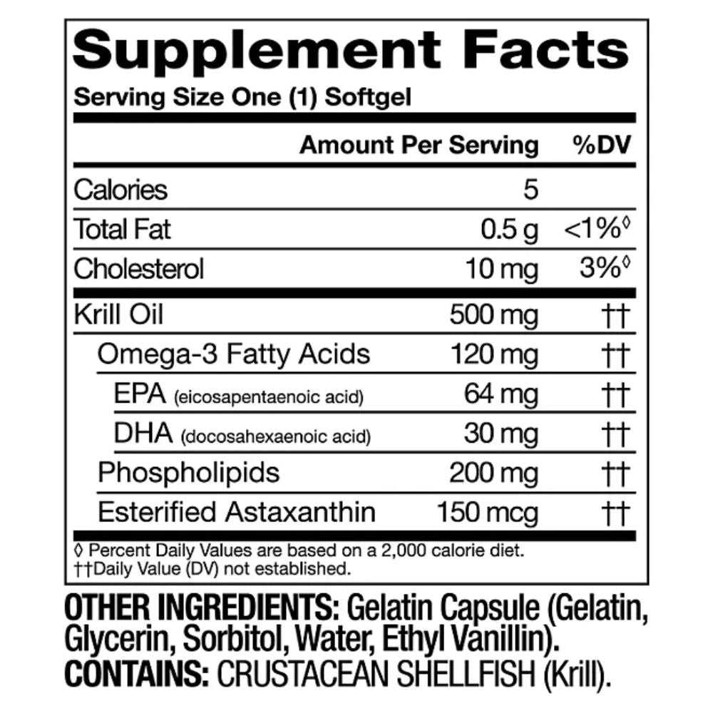 Krill Oil Omega-3 Member’s Mark 160 capsulas 500mg