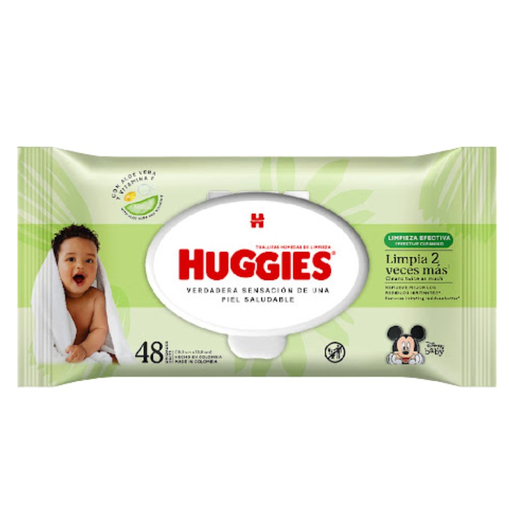 Huggies Toallas Humedas Limpieza Efectiva 48Und