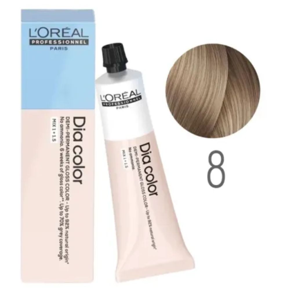 Tinte Para El Cabello L'Oreal Dia Color N.8 Sin Amoniaco 60ml
