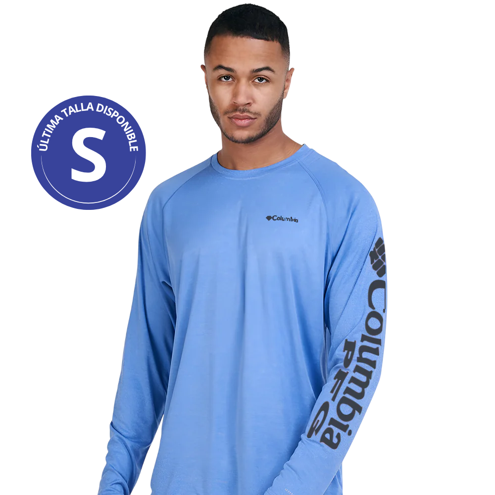 Columbia Terminal Tackle Heather LS Shirt Franela Talla S para Caballeros